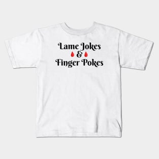 Lame Jokes & Finger Pokes 3 Kids T-Shirt